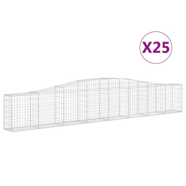 Габионни кошници арка 25 бр 400x30x60/80 см поцинковано желязо