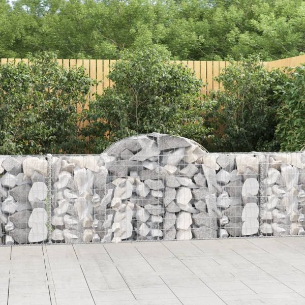 Габионни кошници арка 12 бр 200x30x80/100 см поцинковано желязо