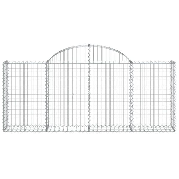 Габионни кошници арка 12 бр 200x30x80/100 см поцинковано желязо