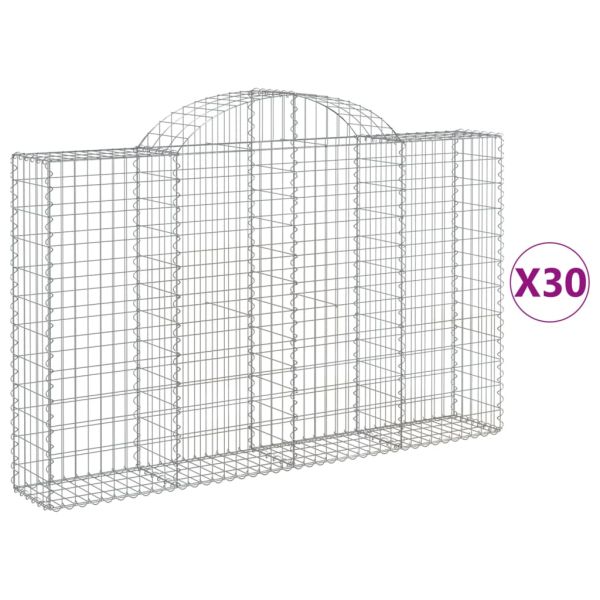 Габионни кошници арка 30 бр 200x30x120/140см поцинковано желязо