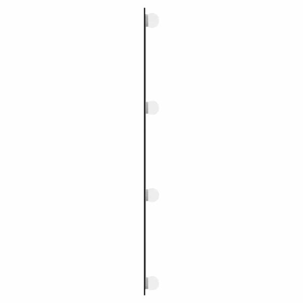 Стенно огледало с LED лампи 30x80 см стъкло правоъгълно