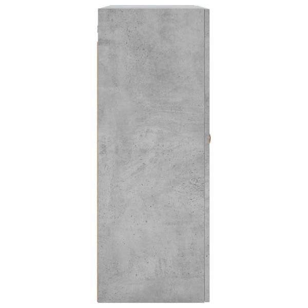 Стенни шкафове, 2 бр, бетонно сиво, 69,5x34x90 см