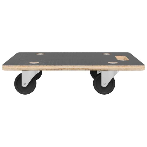 Транспортни колички 2 бр правоъгълни 50x35x11,5 см 250 кг