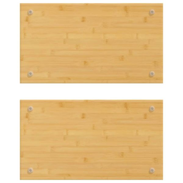 Капаци за готварски печки 2 бр 50x28x1,5 см бамбук