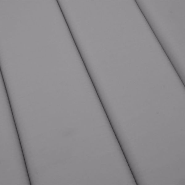 Шалте за шезлонг, сиво, 200x50x3 см, Оксфорд плат