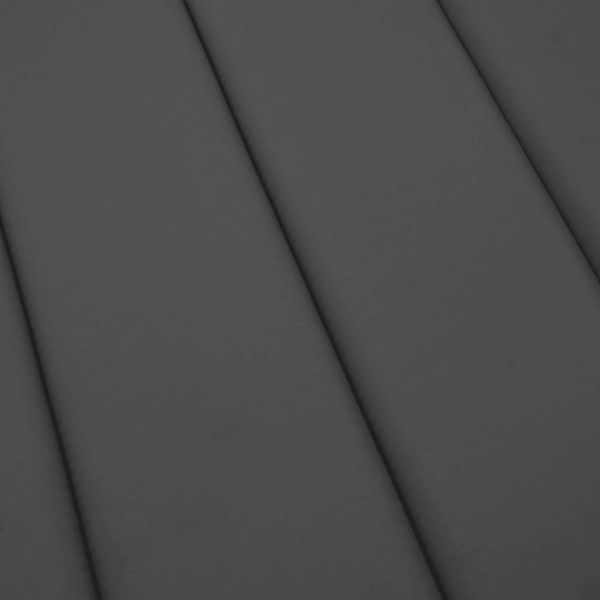 Шалте за шезлонг, антрацит, 180x60x4 см, Оксфорд плат