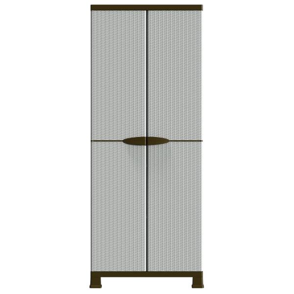 Пластмасов шкаф, 68x39x171,5 см, ратанов дизайн