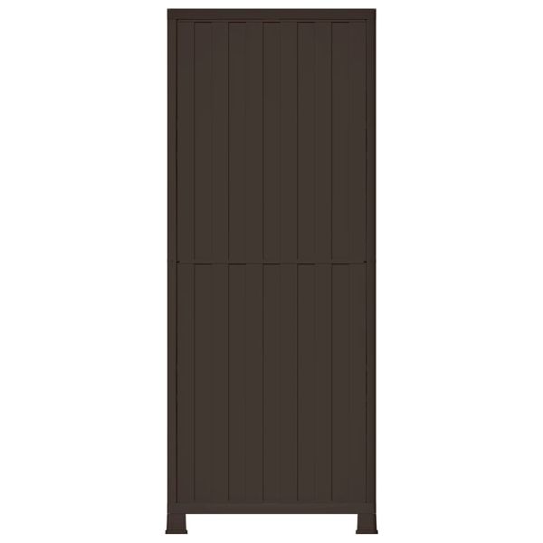 Пластмасов шкаф, 68x39x171,5 см, ратанов дизайн