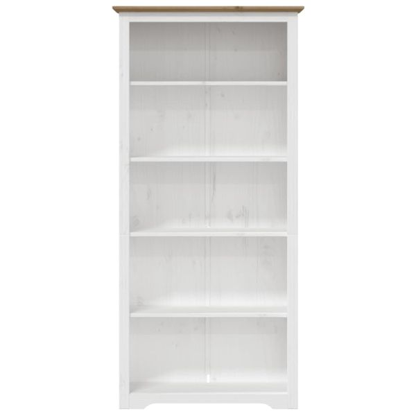 Етажерка за книги BODO кафява 82x40x173 см бор масив 5 нива