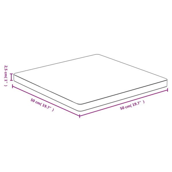 Плот за маса 50x50x2,5 см бамбук
