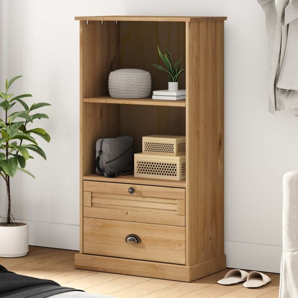 Етажерка за книги VIGO 60x35x114,5 см бор масив