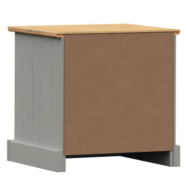 Нощно шкафче VIGO сиво 42x35x42 см бор масив