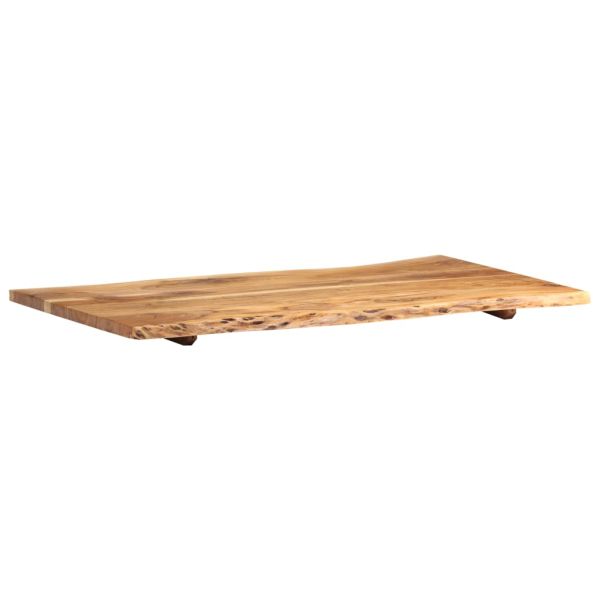 Плот за маса, акациево дърво масив, 100x(50-60)x2,5 cм