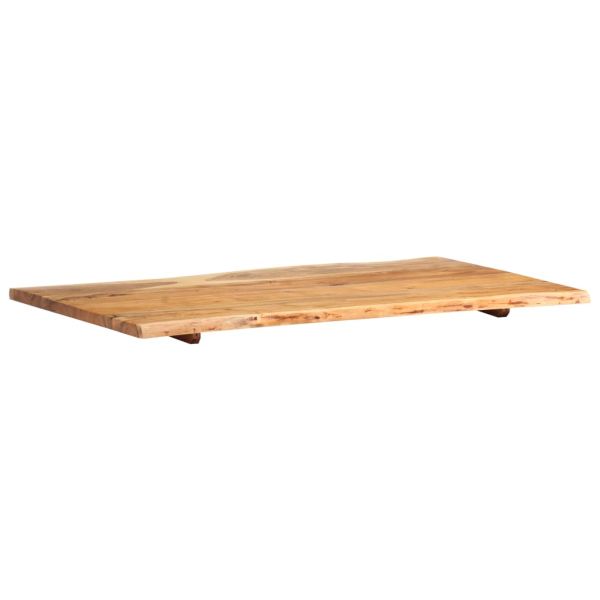 Плот за маса, акациево дърво масив, 100x(50-60)x2,5 cм