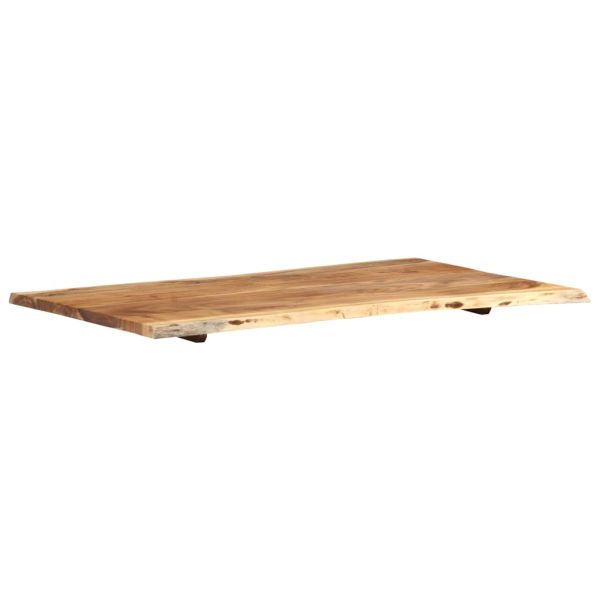Плот за маса, акациево дърво масив, 100x(50-60)x2,5 cм
