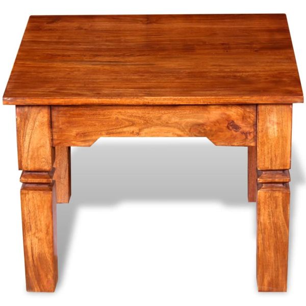 Маса за кафе масивно дърво 60x60x45 см