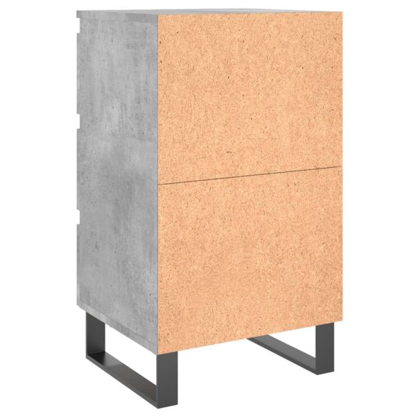 Нощни шкафчета 2 бр бетонно сив 40x35x69 см инженерна дървесина