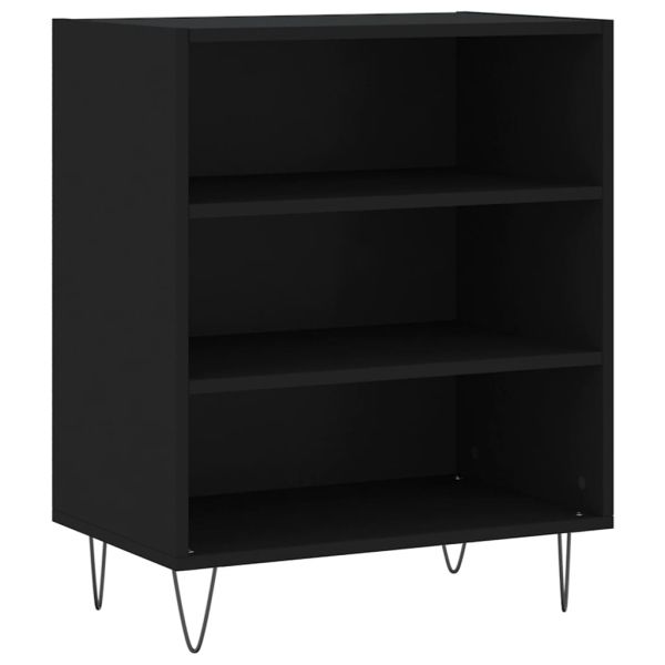 Бюфет черен 57x35x70 см инженерно дърво
