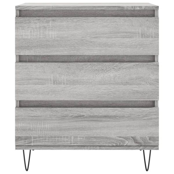 Сайдборд, сив сонома, 60x35x70 см, инженерно дърво