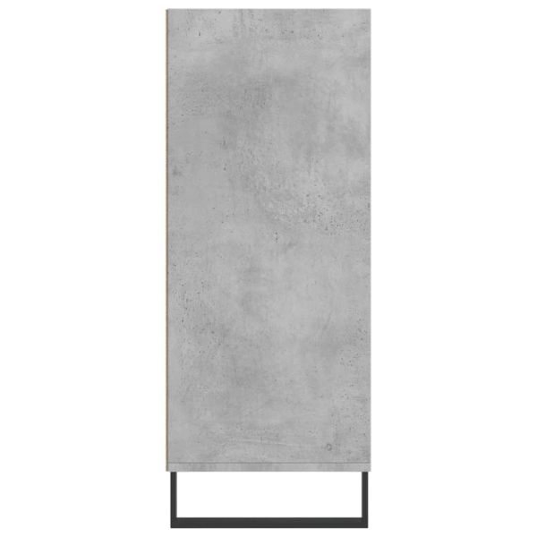 Висок шкаф, бетонно сив, 57x35x90 см, инженерно дърво