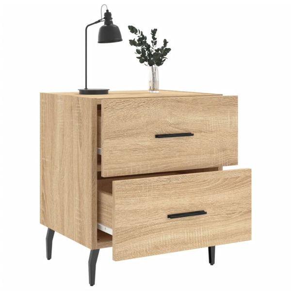 Нощни шкафчета 2 бр дъб сонома 40x35x47,5 см инженерно дърво
