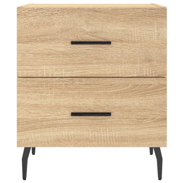 Нощни шкафчета 2 бр дъб сонома 40x35x47,5 см инженерно дърво