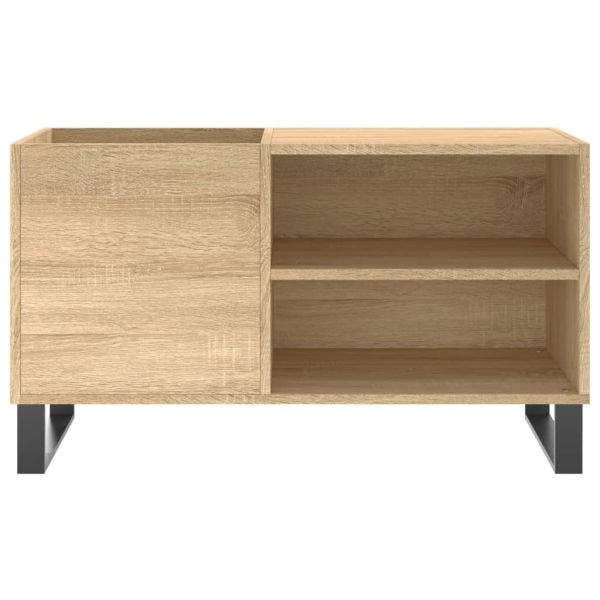 Шкаф за винилови плочи сонома дъб 85x38x48 см инженерно дърво