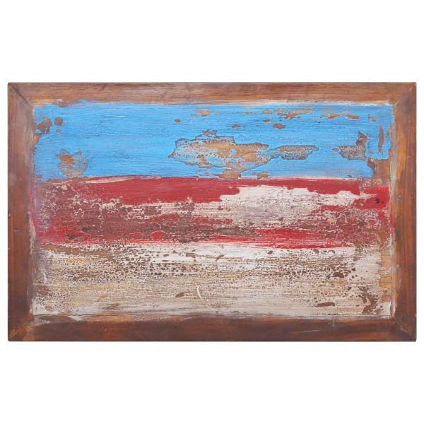 Маса за кафе, 80x50x40 см, регенерирано тиково дърво