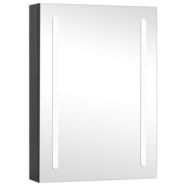 LED шкаф с огледало за баня, 50x13x70 см