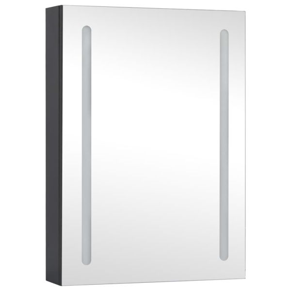 LED шкаф с огледало за баня, 50x13x70 см