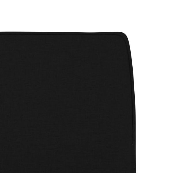 Стол шезлонг, черен, 52x75x76 см, текстил
