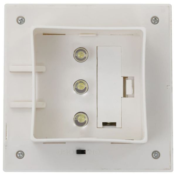 Градински соларни лампи, 6 бр, LED, квадратни, 12 см, бели