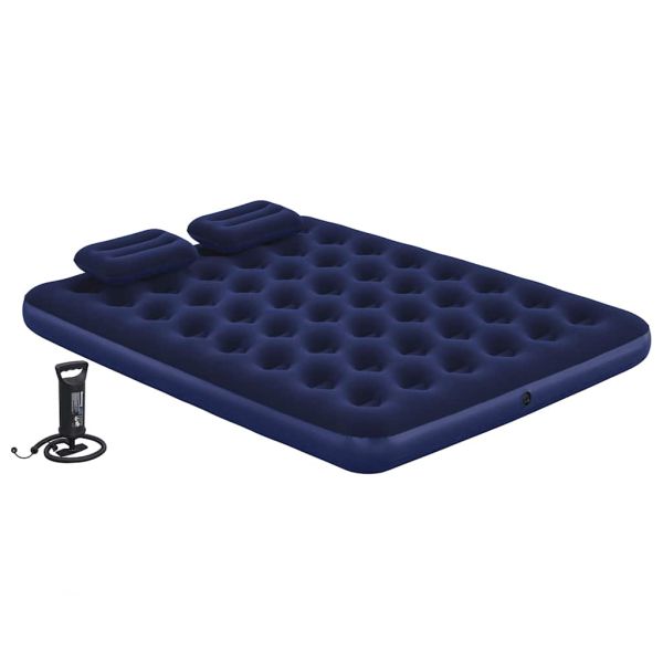 Bestway Надуваем матрак с възглавница и помпа, 203x152x22 см, 67374