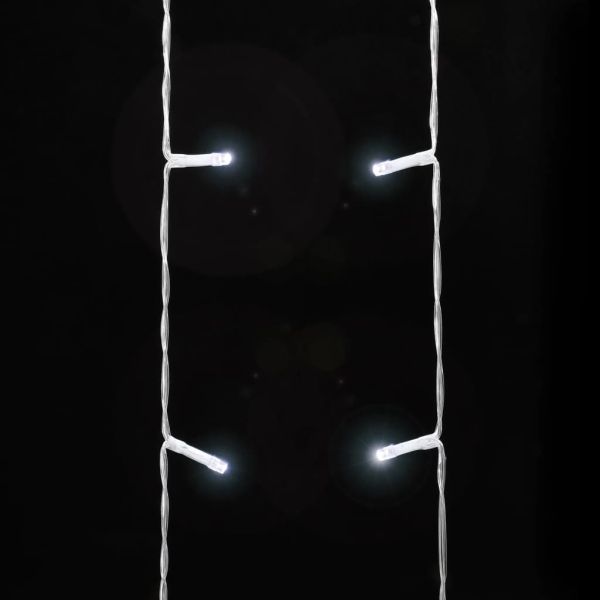 Коледни лампички за елха 320 LED студено бяло 375 см