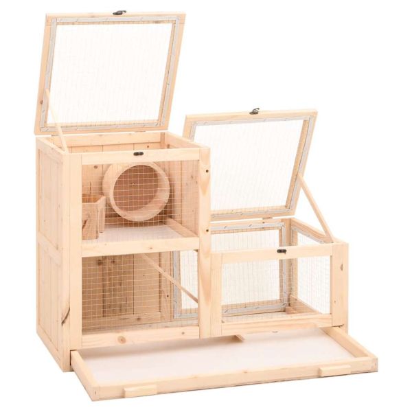 Клетка за хамстери 81x40x60 см масивна ела