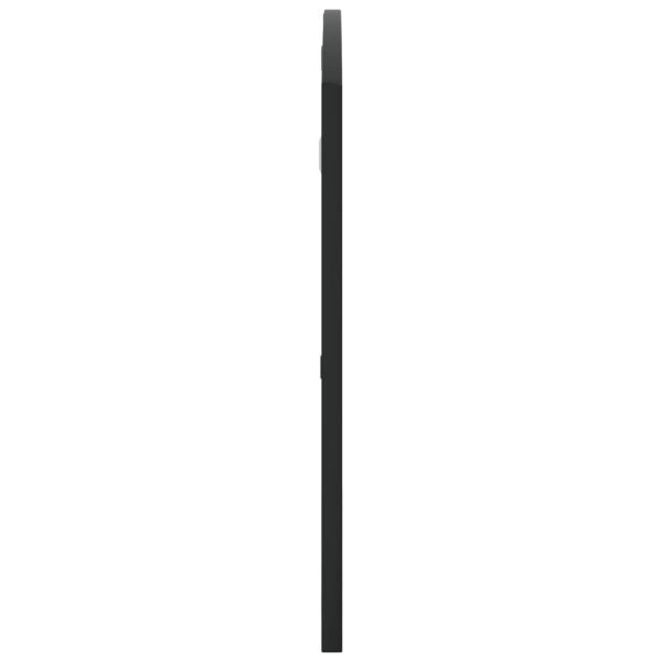 Стенно огледало, черно, 100x50 см, арка, желязо