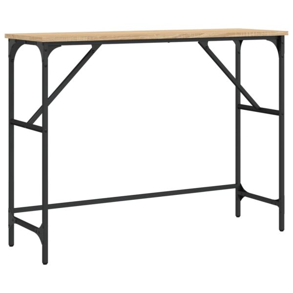 Конзолна маса, дъб сонома, 100x32x75 см, инженерно дърво