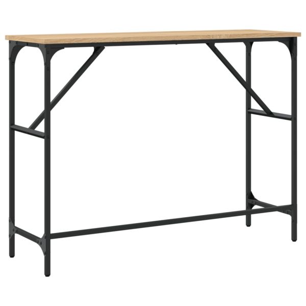 Конзолна маса, дъб сонома, 100x32x75 см, инженерно дърво