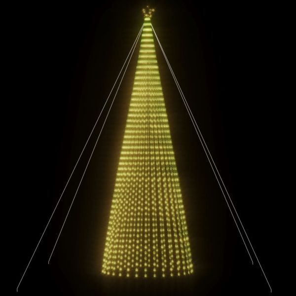 Коледна елха светещ конус 1544 LED топло бяло 500 см