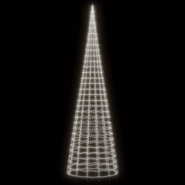 LED коледна елха 3000 LED студено бяло 800 см