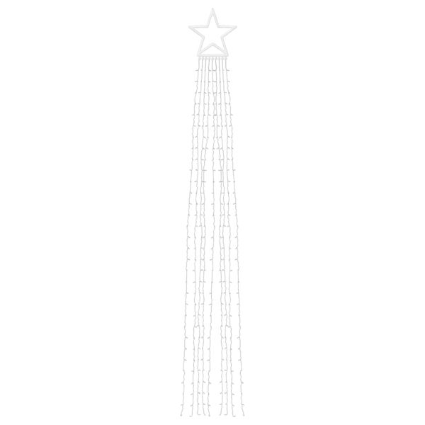 Коледни лампички за елха 320 LED цветни 375 см