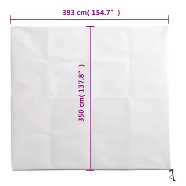 Зимно покривало за растения с цип, 70 г/м², 3,93x3,5 м