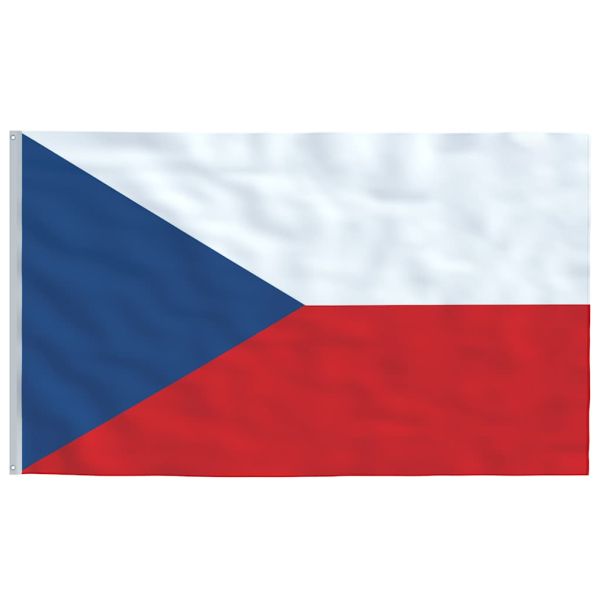 Флаг на Чехия и стълб 5,5 м алуминий