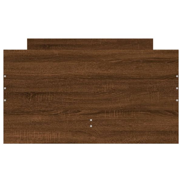 Рамка за легло с чекмеджета кафяв дъб 75x190 см Small Single