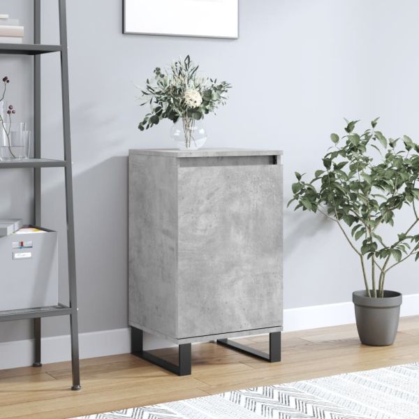 Бюфет бетонно сив 40x35x70 см инженерно дърво