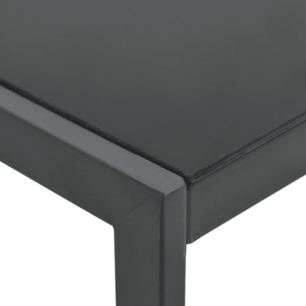 Шезлонги, 2 бр, с масичка, textilene и стомана