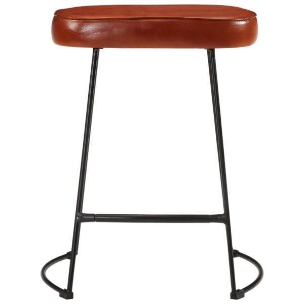 Бар табуретки 2 бр тъмнокафяви 40x29,5x53 см