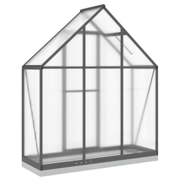 Оранжерия с основа рамка антрацит 169x58x202 см алуминий
