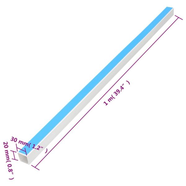 Кабелен канал самозалепващ 30x20 мм 10 м PVC