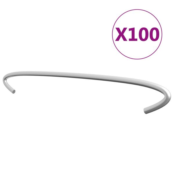 Куки за габиони, 100 бр, поцинкована стомана, 40 см